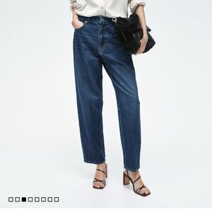 H&M Creased Tapered Jeans